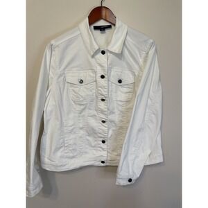 Denim 24/7‎ White Jacket 16w Trucker Style